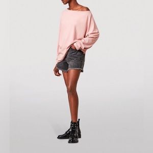 Baby pink new all saints Rita sweatshirt